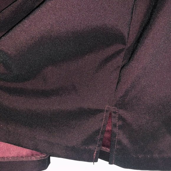 Alyn Paige Burgundy Iridescent Stretch Sheath Mini Dress Size 10 Sleeveless - Picture 5 of 10